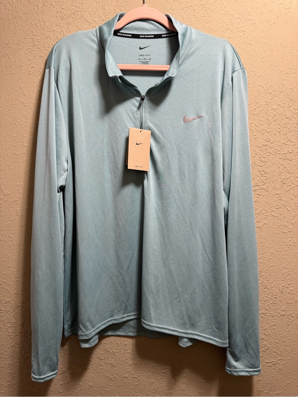Nike Pale Blue Dri-FIT Long Sleeve Quarter-Zip